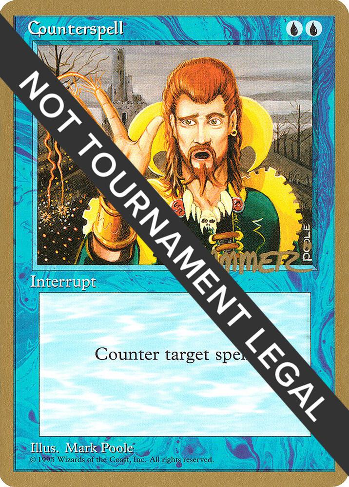 Counterspell - 1996 Shawn "Hammer" Regnier (4ED) card from World Championship Decks
