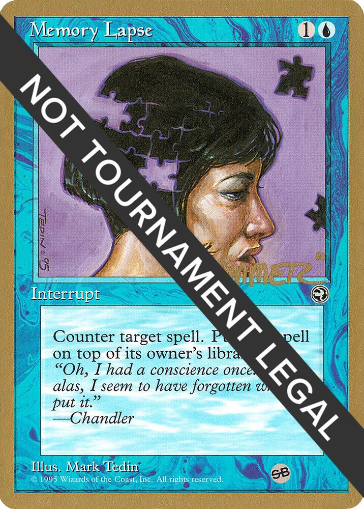 Memory Lapse (Version 2) - 1996 Shawn "Hammer" Regnier (HML) (SB) card from World Championship Decks