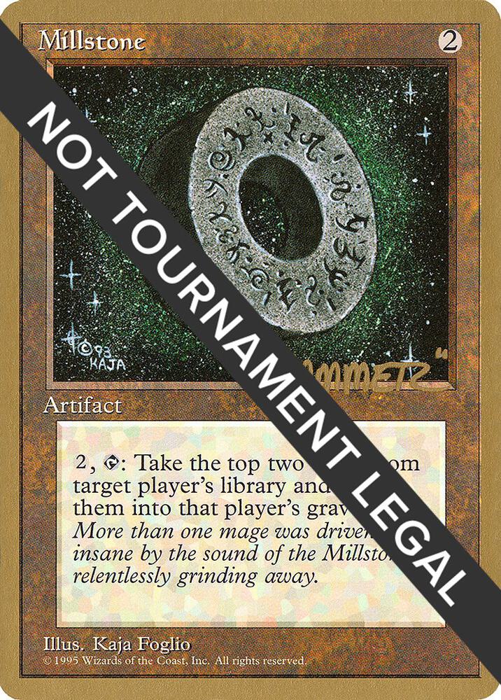 Millstone - 1996 Shawn "Hammer" Regnier (4ED) card from World Championship Decks