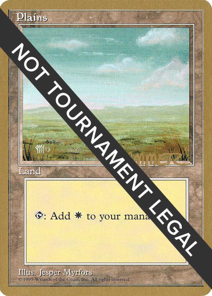 Plains (C) - 1996 Shawn "Hammer" Regnier (4ED) card from World Championship Decks