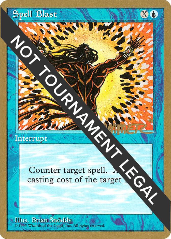 Spell Blast - 1996 Shawn "Hammer" Regnier (4ED) card from World Championship Decks