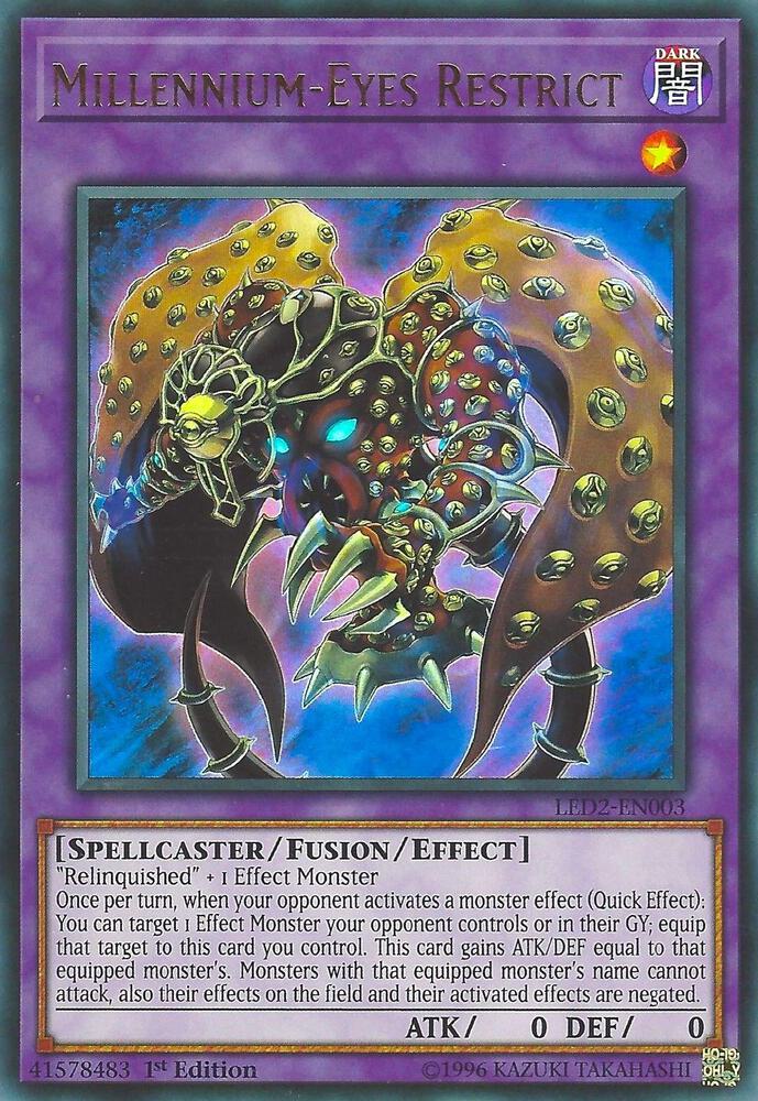 Millennium-Eyes Restrict LED2-EN003 card from Legendary Duelists: Ancient Millennium