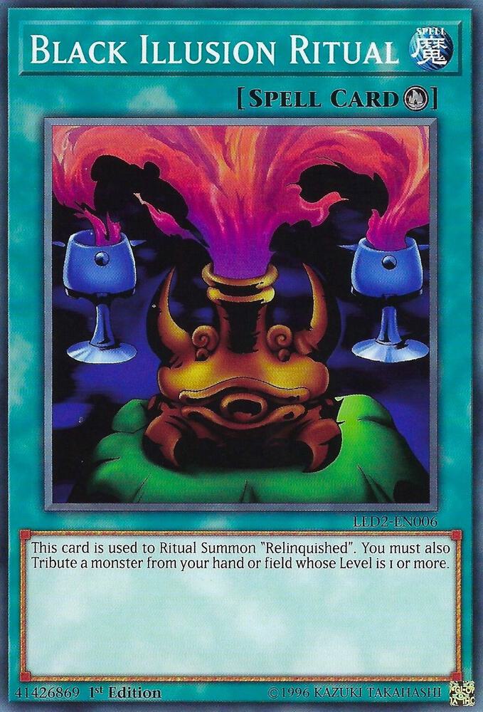 Black Illusion Ritual LED2-EN006 card from Legendary Duelists: Ancient Millennium