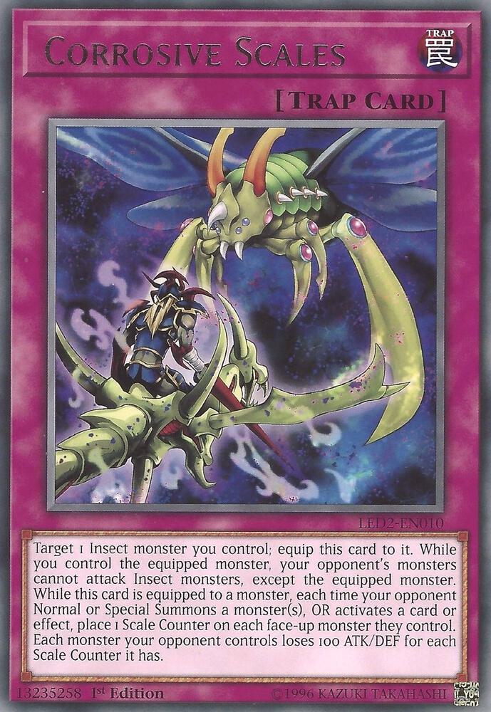 Corrosive Scales LED2-EN010 card from Legendary Duelists: Ancient Millennium