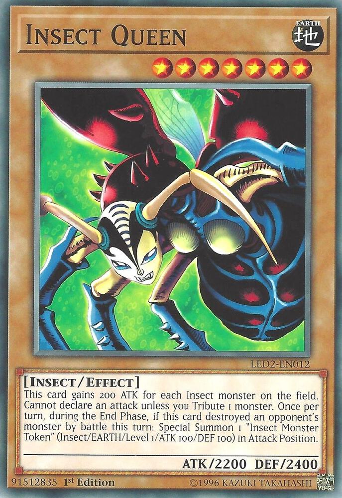 Insect Queen LED2-EN012 card from Legendary Duelists: Ancient Millennium