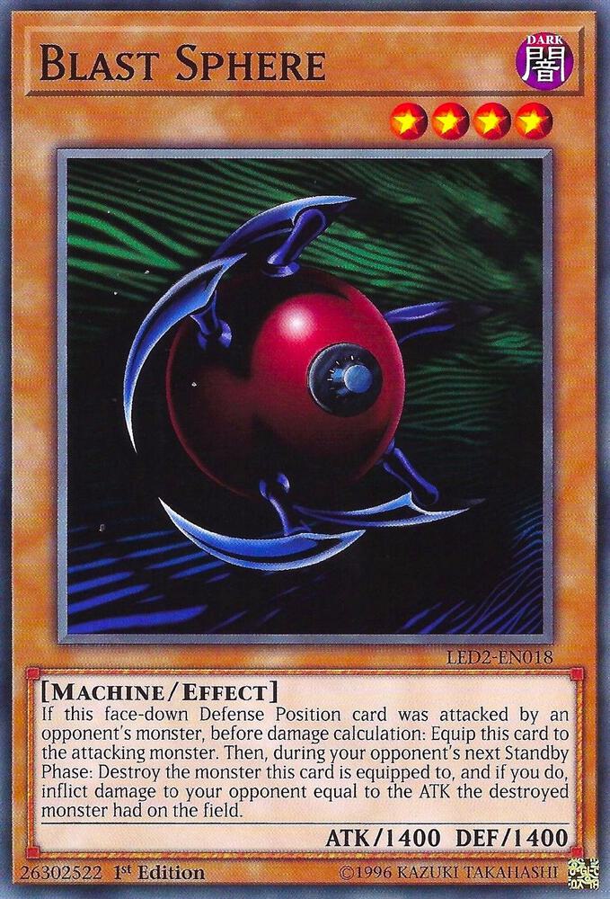 Blast Sphere LED2-EN018 card from Legendary Duelists: Ancient Millennium