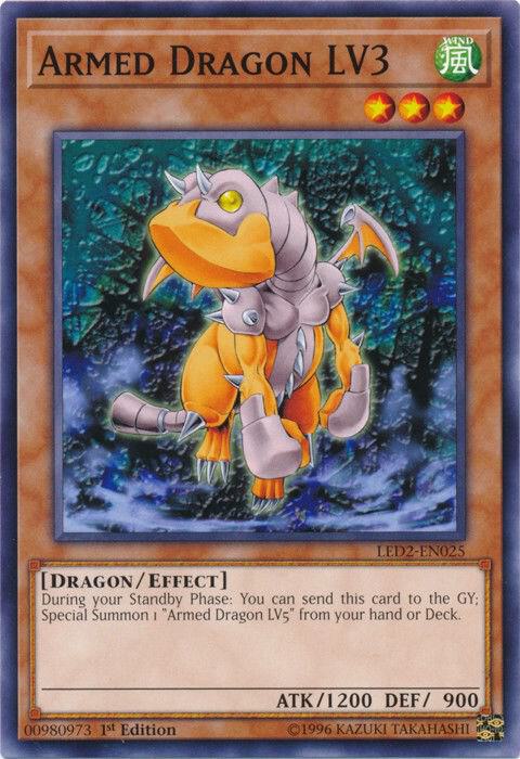 Armed Dragon LV3 LED2-EN025 card from Legendary Duelists: Ancient Millennium