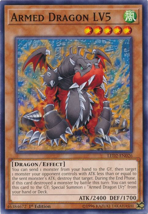 Armed Dragon LV5 LED2-EN026 card from Legendary Duelists: Ancient Millennium