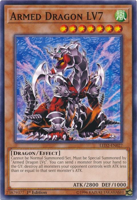Armed Dragon LV7 LED2-EN027 card from Legendary Duelists: Ancient Millennium