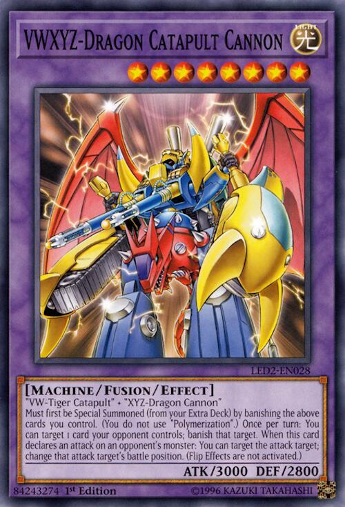 VWXYZ-Dragon Catapult Cannon LED2-EN028 card from Legendary Duelists: Ancient Millennium