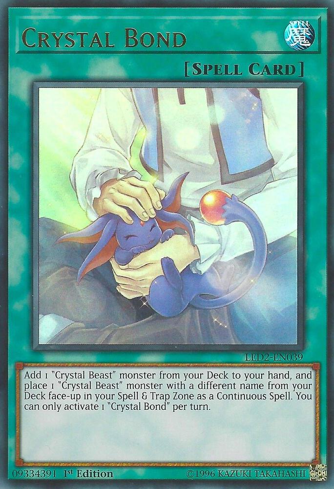 Crystal Bond LED2-EN039 card from Legendary Duelists: Ancient Millennium
