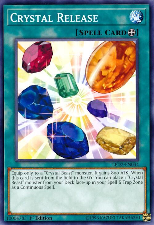 Crystal Release LED2-EN044 card from Legendary Duelists: Ancient Millennium