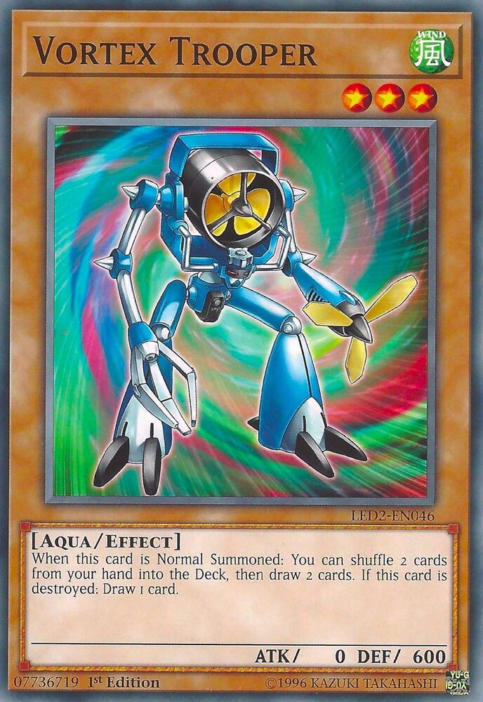 Vortex Trooper LED2-EN046 card from Legendary Duelists: Ancient Millennium