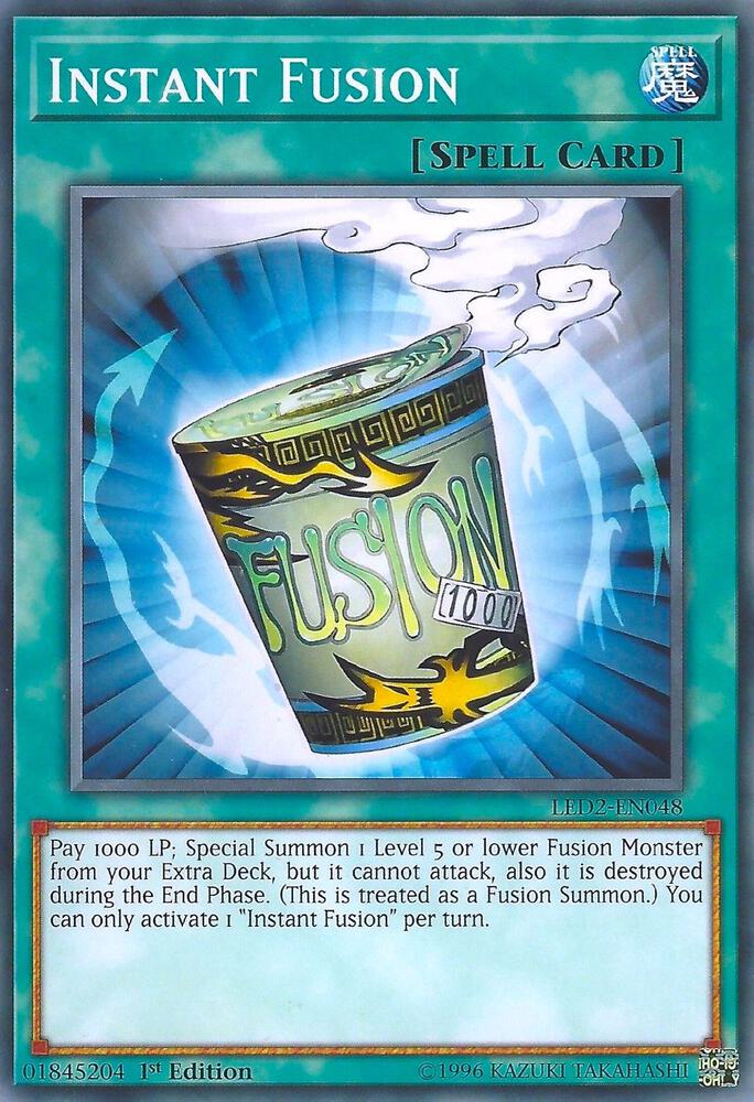 Instant Fusion LED2-EN048 card from Legendary Duelists: Ancient Millennium
