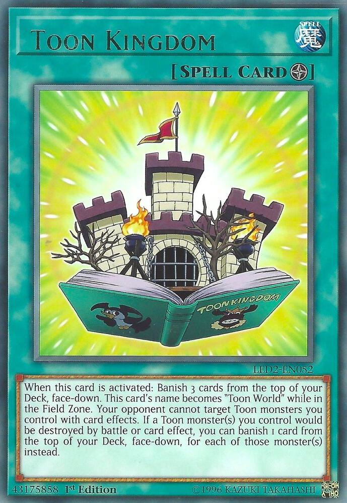 Toon Kingdom LED2-EN052 card from Legendary Duelists: Ancient Millennium