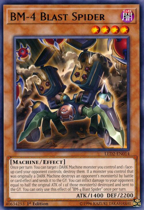 BM-4 Blast Spider LED2-EN014 card from Legendary Duelists: Ancient Millennium
