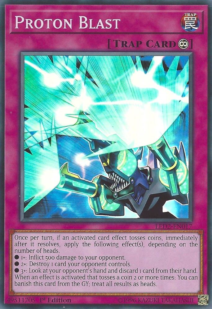 Proton Blast LED2-EN017 card from Legendary Duelists: Ancient Millennium