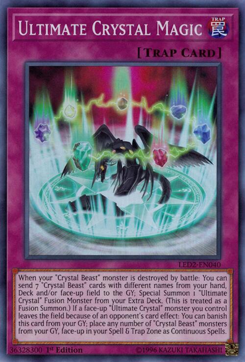 Ultimate Crystal Magic LED2-EN040 card from Legendary Duelists: Ancient Millennium