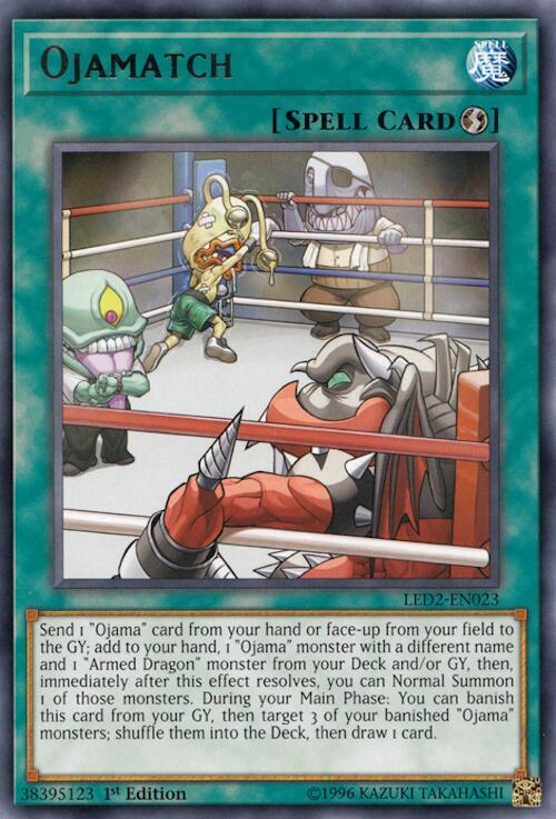 Ojamatch LED2-EN023 card from Legendary Duelists: Ancient Millennium