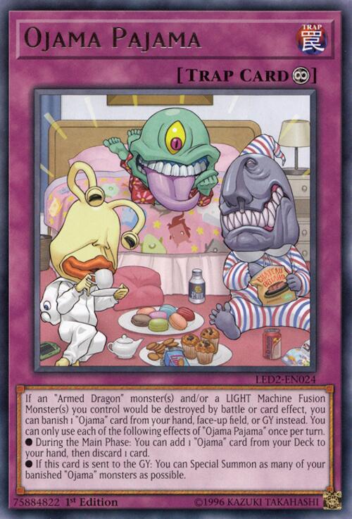 Ojama Pajama LED2-EN024 card from Legendary Duelists: Ancient Millennium