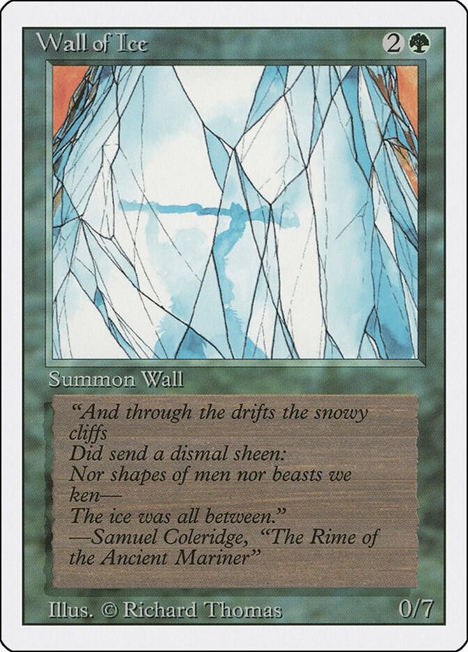 Wall of Ice card from Revised Edition