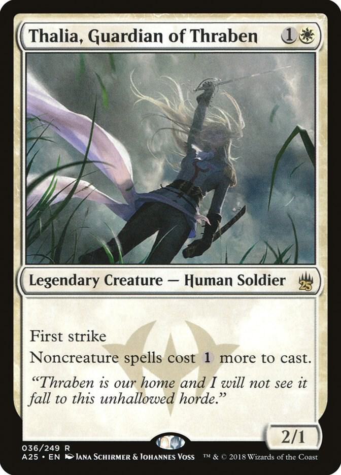 Thalia, Guardian of Thraben 36 card from Masters 25