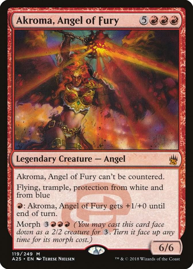 Akroma, Angel of Fury 119 card from Masters 25