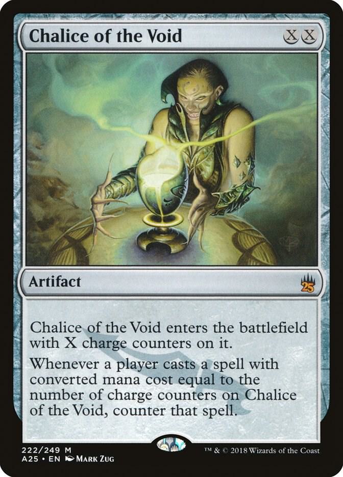 Chalice of the Void 222 card from Masters 25