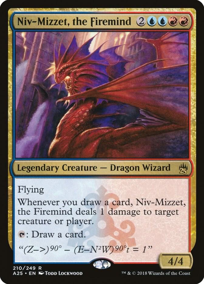 Niv-Mizzet, the Firemind 210 card from Masters 25