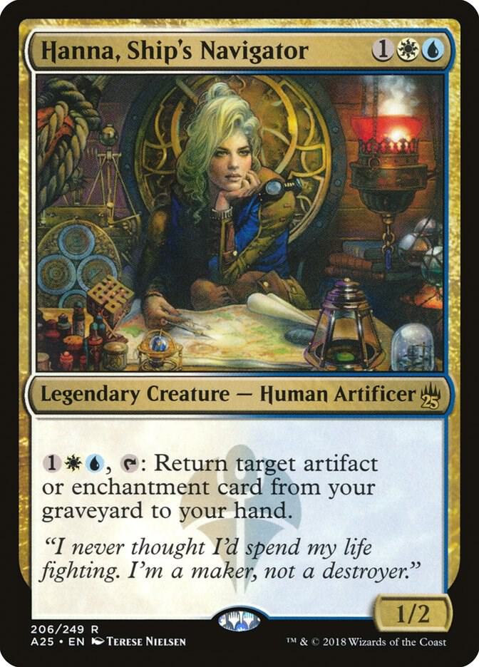 Hanna, Ship's Navigator 206 card from Masters 25
