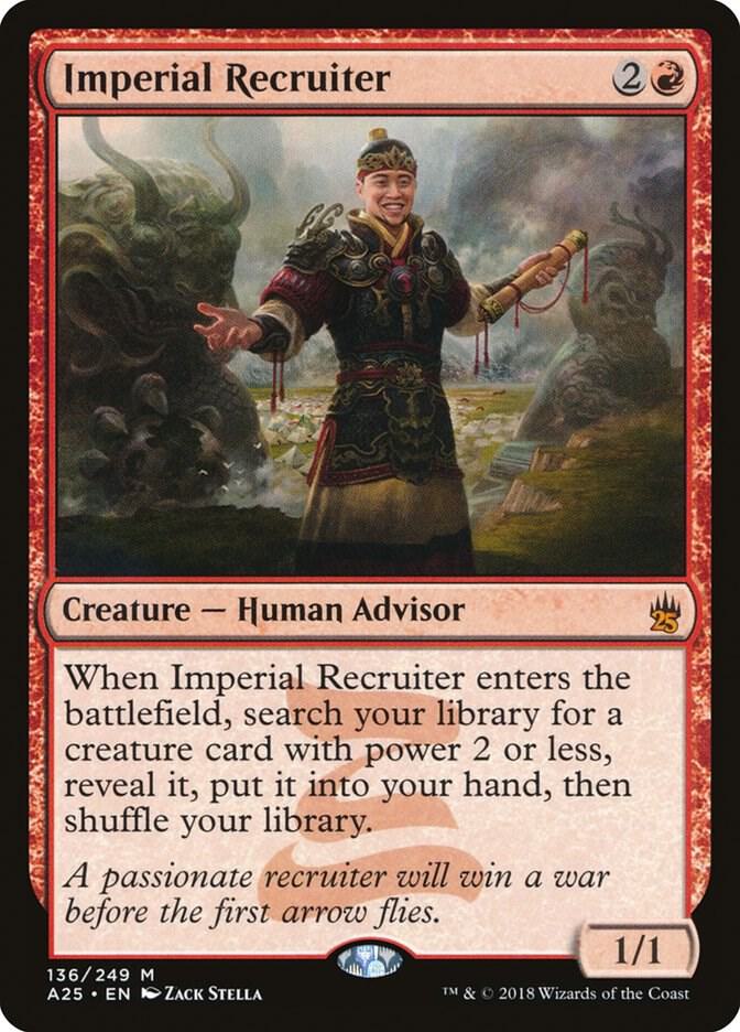 Imperial Recruiter 136 card from Masters 25