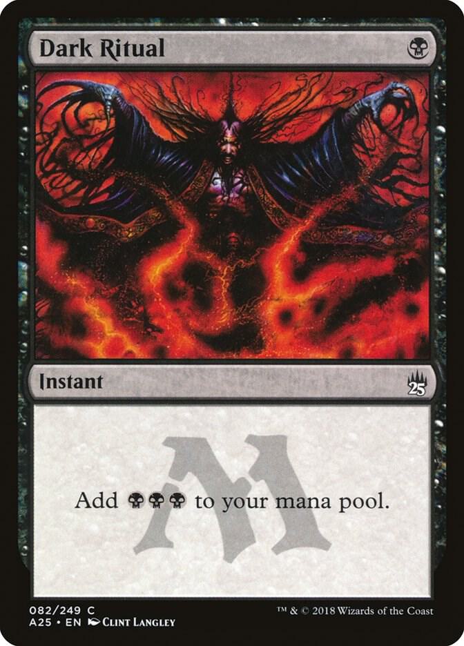 Dark Ritual 82 card from Masters 25