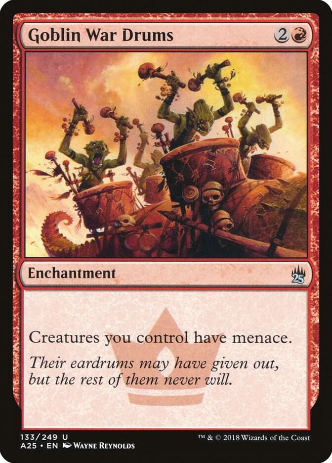 Goblin War Drums 133 card from Masters 25