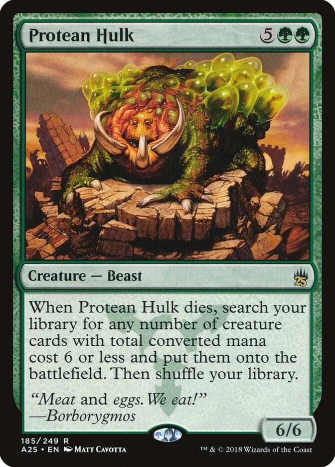Protean Hulk 185 card from Masters 25