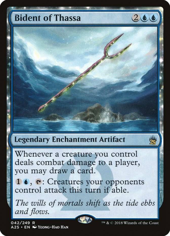 Bident of Thassa 42 card from Masters 25
