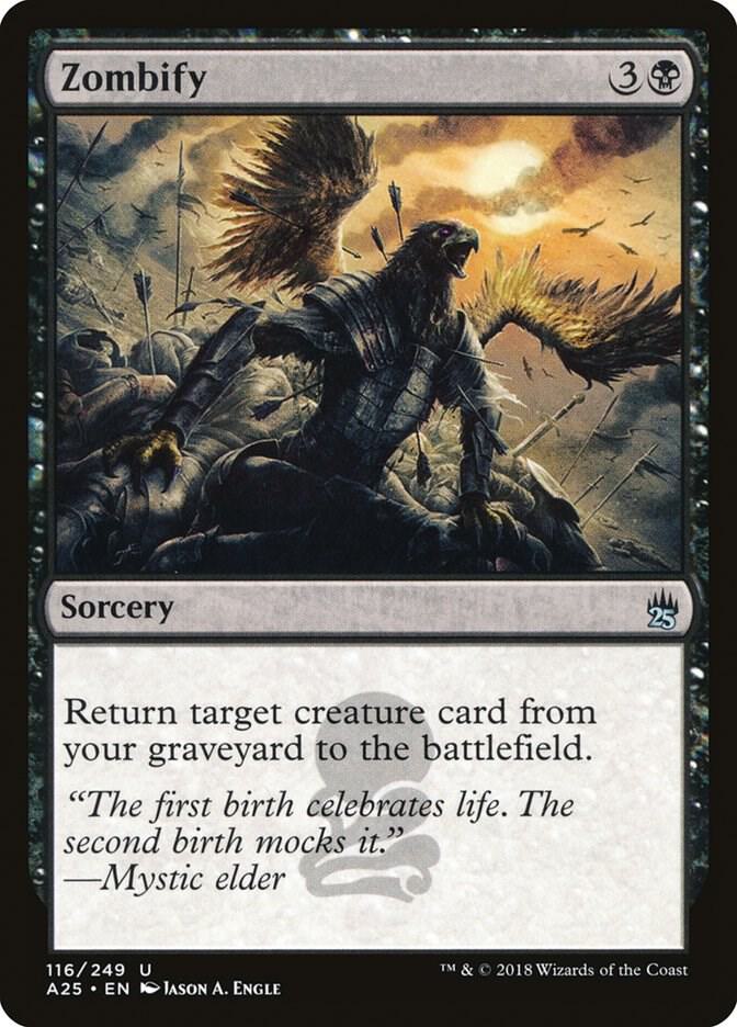 Zombify 116 card from Masters 25