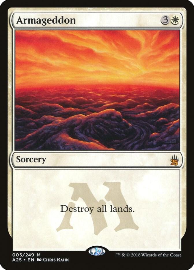 Armageddon 5 card from Masters 25