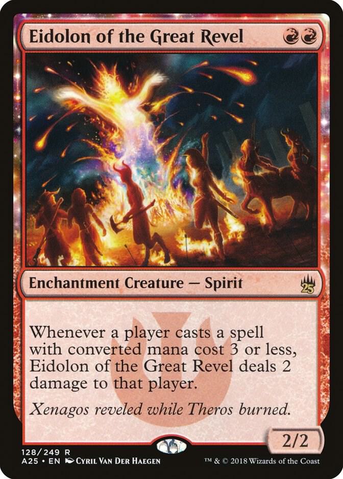 Eidolon of the Great Revel 128 card from Masters 25