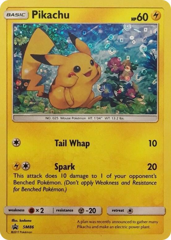 Pikachu (General Mills Promo) SM86 card from Miscellaneous Cards & Products