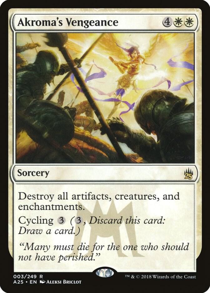Akroma's Vengeance 3 card from Masters 25