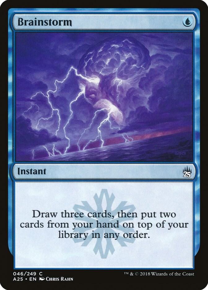 Brainstorm 46 card from Masters 25
