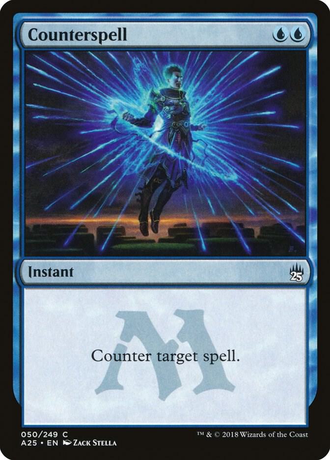 Counterspell 50 card from Masters 25