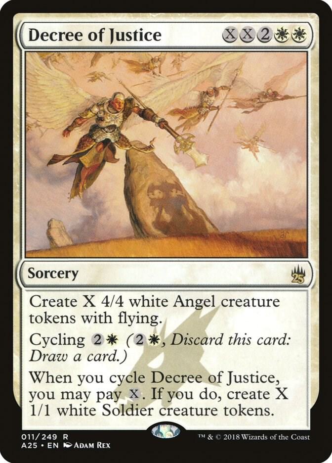 Decree of Justice 11 card from Masters 25