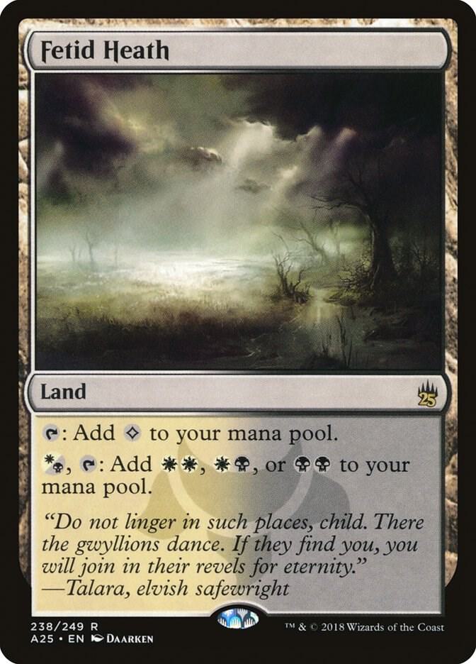 Fetid Heath 238 card from Masters 25