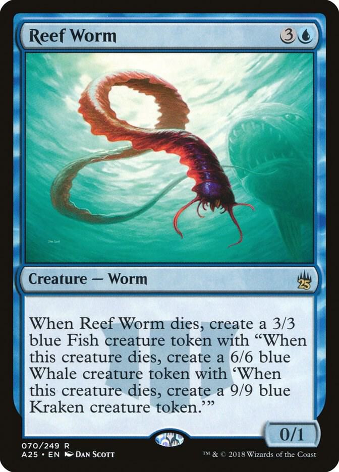 Reef Worm 70 card from Masters 25