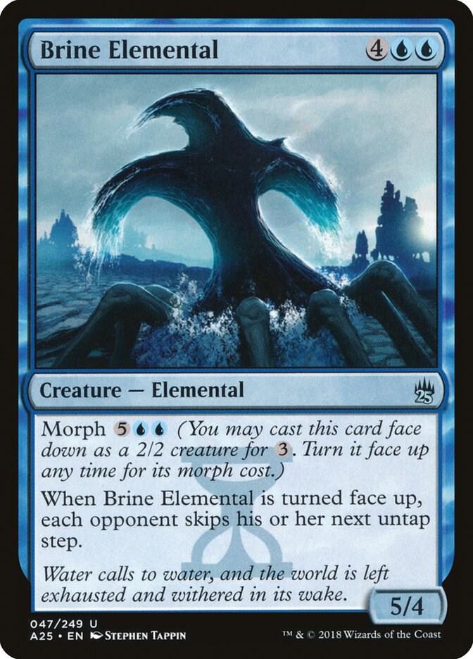 Brine Elemental 47 card from Masters 25
