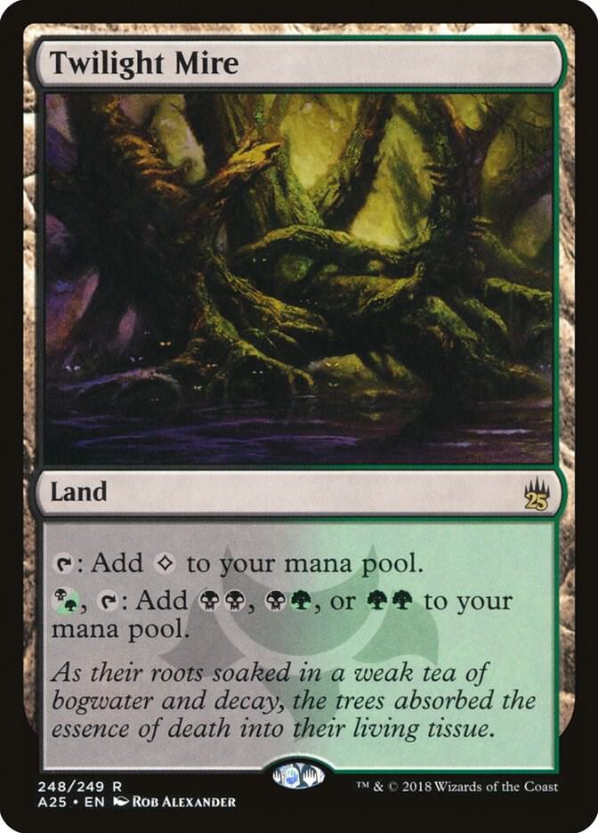 Twilight Mire 248 card from Masters 25