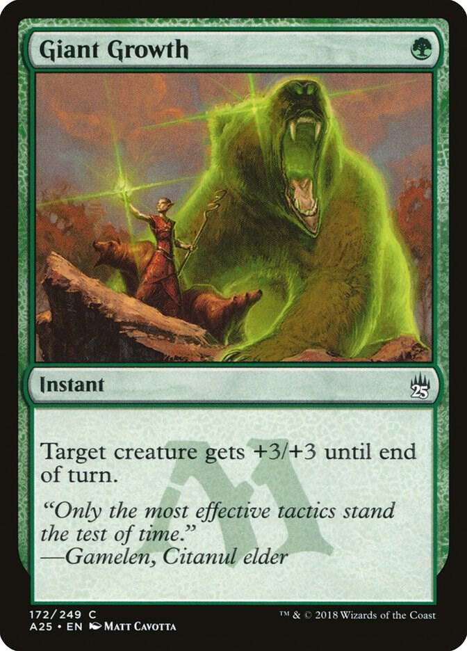 Giant Growth 172 card from Masters 25