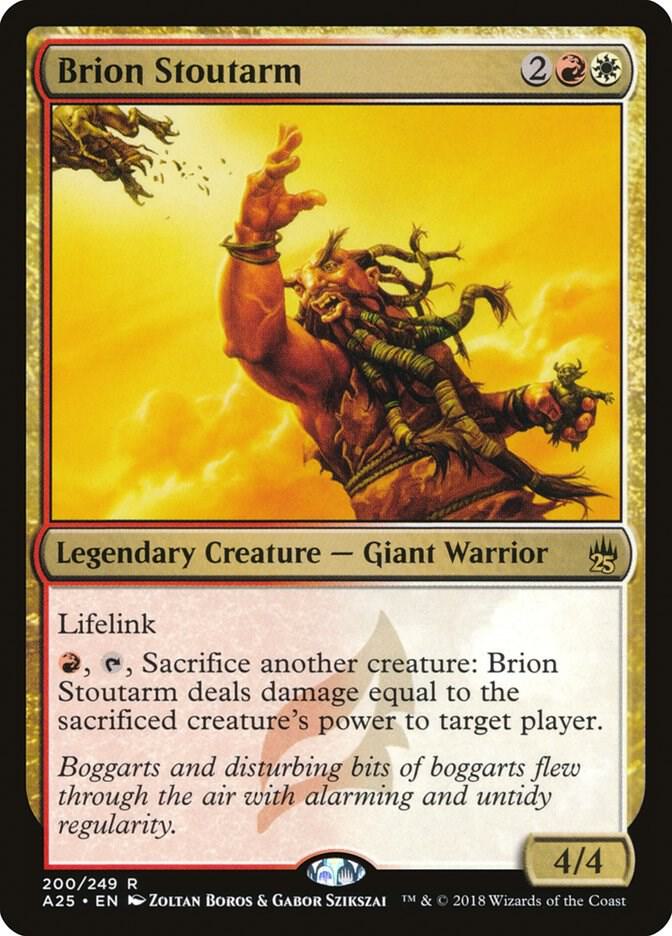 Brion Stoutarm 200 card from Masters 25
