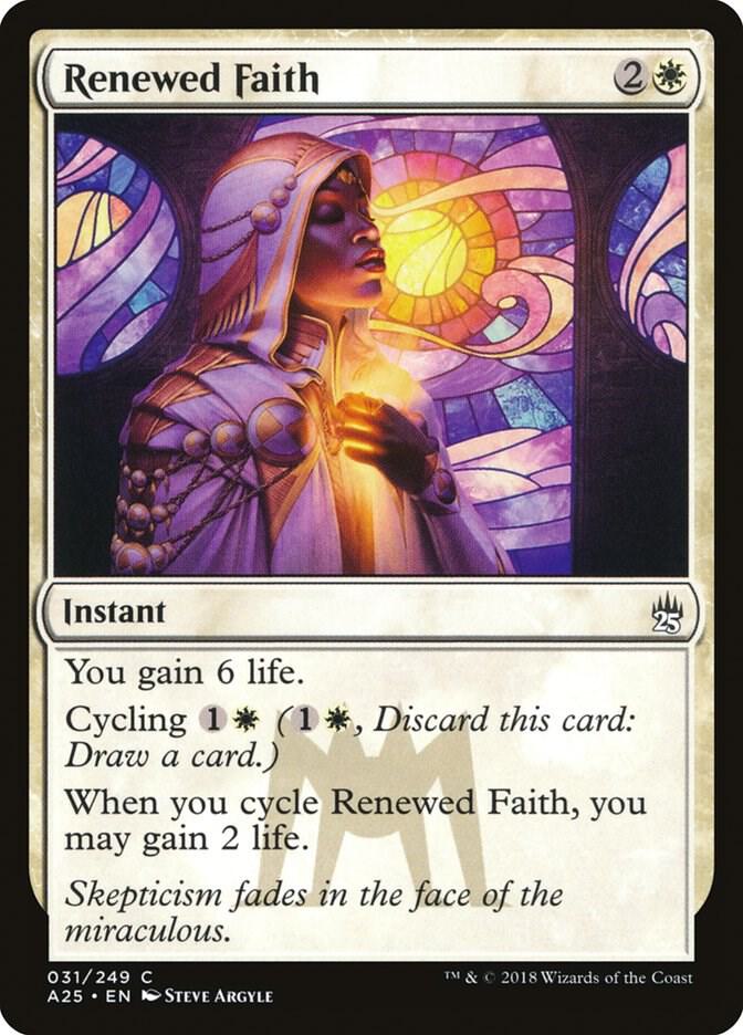 Renewed Faith 31 card from Masters 25